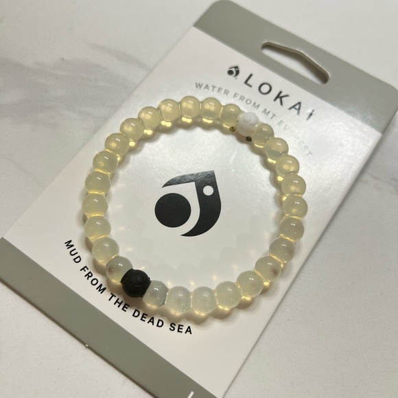 Lokai classic bracelet Sz L white black - Picture 4 of 7